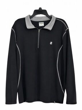 Izod Golf 1/4 Zip Pullover – Men’s XL – Black Performance Layer